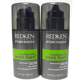 Redken Molding Paste Hard Work for Men, 3,4 oz (pack de 2)