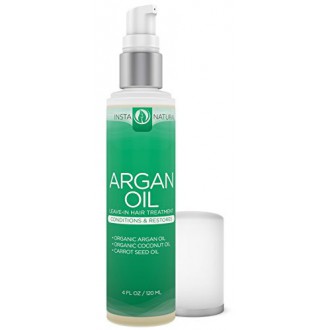 Tratamiento para el cabello aceite de argán InstaNatural - Acondicionador - Para color, secos y castigados - Con una infusión de