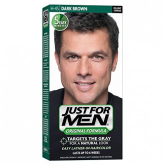 Just For Men Original Formula Couleur des cheveux pour hommes, Dark Brown (Pack de 3)