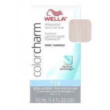 Wella Color Charm Toner - T18 - Lightest Ash Blonde 1.4 oz. (Pack of 2)