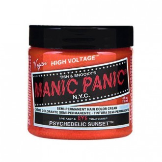 Manic Panic Hair Dye Classic Cream Color Psychedelic Sunset Orange Semi-Permanent Formula by Manic Panic BEAUTY