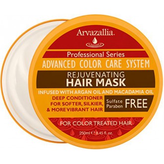 Rejuvenating Hair Mask and Deep Conditioner For Color Treated Hair with Argan Oil and Macadamia Oil By Arvazallia - Sulfate
