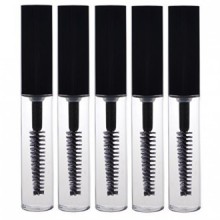 KLOUD City® 5 pcs Reusable Empty Bottle Tube Container for Eyelash Growth Oil /Mascara with Brush for Home and Travel