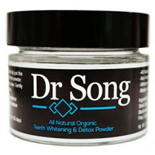 Dr canción All Natural Charcoal Blanqueamiento de dientes y la encía del diente en polvo de coco carbón activado