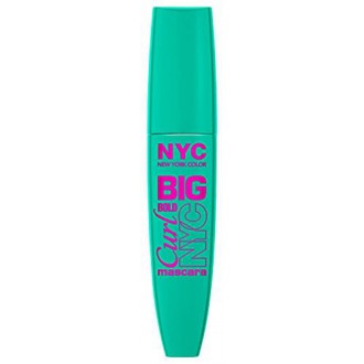 NYC New York grande del color en negrilla Curl Mascara, Negro Extreme, 0,40 onza líquida