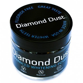 Dents de charbon actif en poudre de blanchiment par Diamond Dust - Combat Taches et la mauvaise haleine, Detox Your Mouth Nature