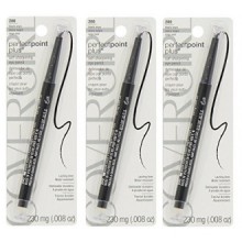 (Pack of 3) CoverGirl Queen Collection Perfect Point Plus Eyeliner Black Onyx 200