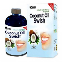 Tirando de aceite de coco y enjuague bucal: Excelente para blanquear los dientes, la boca seca, y Desintoxicación Oral - ayuda a