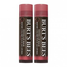 Burt's Bees 100% Natural Moisturizing Tinted Lip Balm, Rose (Pack of 2)