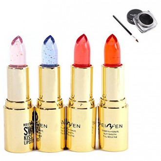 Weixinbuy 1PC Secreto jalea del lápiz labial que cambia de color de larga duración brillo de labios color al azar