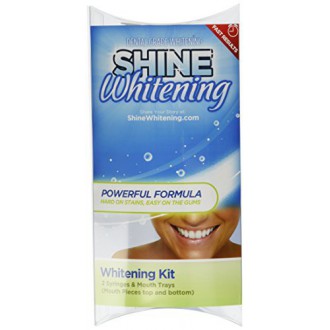 Shine Whitening Teeth Whitening Kit Bundle with 2 5cc Syringes and 2 Mouth Trays
