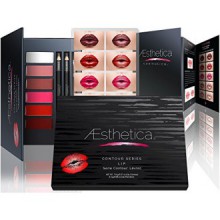 Aesthetica Kit Contour Lip Matte - Modelage et surlignage Matte Lipstick Palette Set - Comprend Six lèvres Crèmes, Four