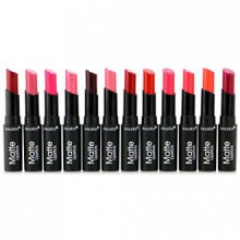 12pc Nabi Cosmetics Professional Matte Lipstick Set of 12 Amazing Colors MLS01-12