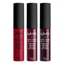 NYX Cosmetics Soft Matte Lip Cream Set 4 (Monte Carlo, Copenhagen, and Transylvania)