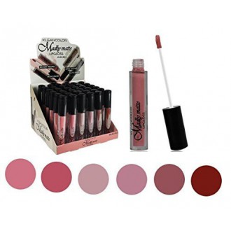 Ensemble de 6 couleurs Madly MATTE Lipgloss Bold &amp; Vivid Couleur Matte Nombre Lipgloss Set 1