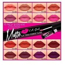 L.a. Girl Matte Pigment Lip Gloss 16 Colors Full Set