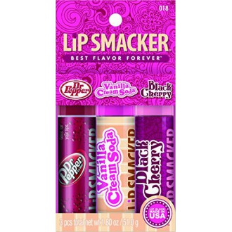 Lip Smacker Biggy Flashback Favoritos Sabor Lip Gloss Trio Colección, 3 Conde