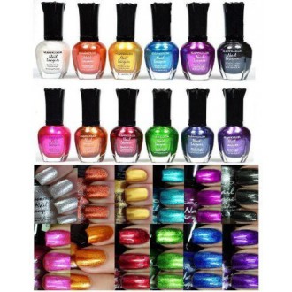 Kleancolor Esmalte de uñas - impresionante metálico del mismo tamaño de la laca Lote de 12 piezas Set Cuidado Corporal / Belleza