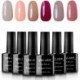 Gellen Soak Off UV LED Gel Nail Polish, Pastel Colors Gift Set - (10ml Each , 6 bottles)