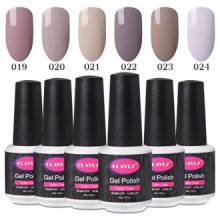 Gel de uñas CLAVUZ 6pcs conjunto del polaco ULTRAVIOLETA empapa del clavo del LED Kits de decoración de uñas barniz nuevo comien