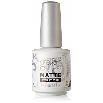 Gelish Soak Matte Top It Off Sealer Gel Nail Polish, 0.5 Ounce