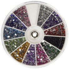 350Buy Strass 2400 Piece 12 couleurs nail art Ongles manucure Roues