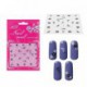 Diseño Elite99 3D pegatinas decoración de uñas con diamantes de imitación Colección Consejo de la etiqueta de manicura 302