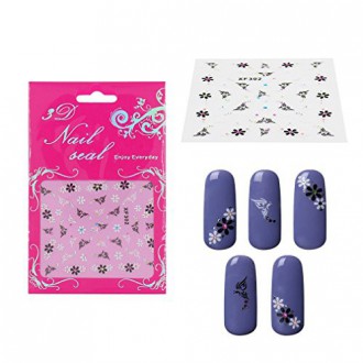 Diseño Elite99 3D pegatinas decoración de uñas con diamantes de imitación Colección Consejo de la etiqueta de manicura 302