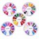Set 5 Wheels of Nail Art Fimo Tranches Decal 3d Décorations 60 Designs par Cheeky®