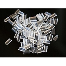 200 Pieces U Tip Keratin Clear Granule Beads for Hair Extensions Bonding or Rebond, Nail Shaped Fusion Glue Pack White