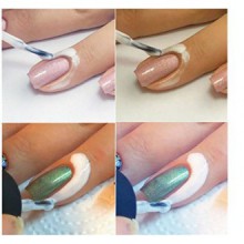 2pcs piel protegida de desprendimiento de esmalte de uñas pegamento anti desbordamiento grasa lubricante líquido cinta por GokuS