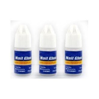 Start Here 3 x 3g Glue False Fake Nail Tips French Acrylic Nail Art