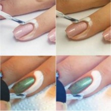 Protegida de desprendimiento de la piel esmalte de uñas pegamento anti desbordamiento de Grasas Lubricantes cinta dedo líquido (