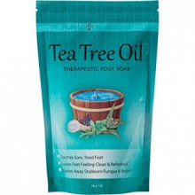Aceite de árbol de té baño de pies con sal de Epsom, el hongo del clavo ayuda a tratar, pie de atleta y obstinado olor del pie 1