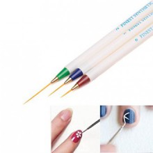 Coper® 3PCS Nail Art Set que puntea la pintura del cepillo del dibujo herramientas de la pluma