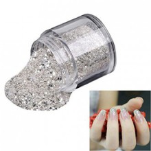 AMA (TM) 10g / Box Sliver Nail Glitter Powder Nail Shinning Mirror Powder Makeup Art DIY Chrome Pigment (Sliver)