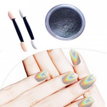 AMA(TM) 1g/Box Nail Glitter Powder Shinning Chrome Nail Mirror Powder Makeup Art DIY (Silver)