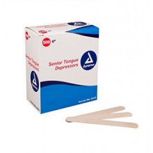 Tongue Depressors, Non-Sterile, Case of 5000, Senior - 6"