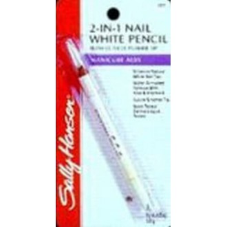 2 Pieces Nail Whitening Pencil 2-in-1 White Nail Pencil DIY Nail Art  Manicure with Cuticle Pusher