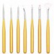 7PCS Nail Art Acrylic UV Gel Drawing Painting Pen Polish Brush Set DIY