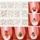 Bhbuy Christmas Halloween 3D Nail Art Stickers Snowflakes Cute Snowmen Nail Decals