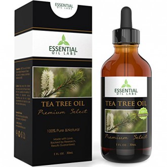 Tea Tree Oil - Therapeutic Grade 45% terpinen-4-ol (Australian) - 1fl oz with Glass Dropper - Premium Select from Essential