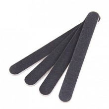 Professional Double Sided Nail Files Emery Board Grit Manicure Set Black Pack of 10pcs