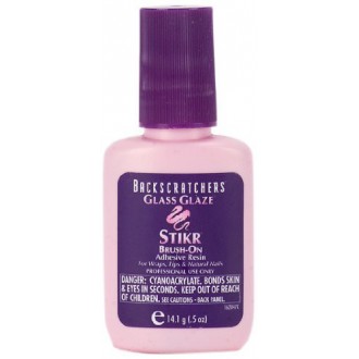 Backscratchers Extreme Glass Glaze Stikr Brush-On, 0.5 Fluid Ounce