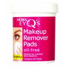 exento de aceite de maquillaje de ojos de Andrea Eye Q Remover Pads, 65-Count (paquete de 3)