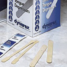 Dynarex Wooden Tongue Depressors, Non-Sterile, Senior, 6" x 3/4", 5000/CS