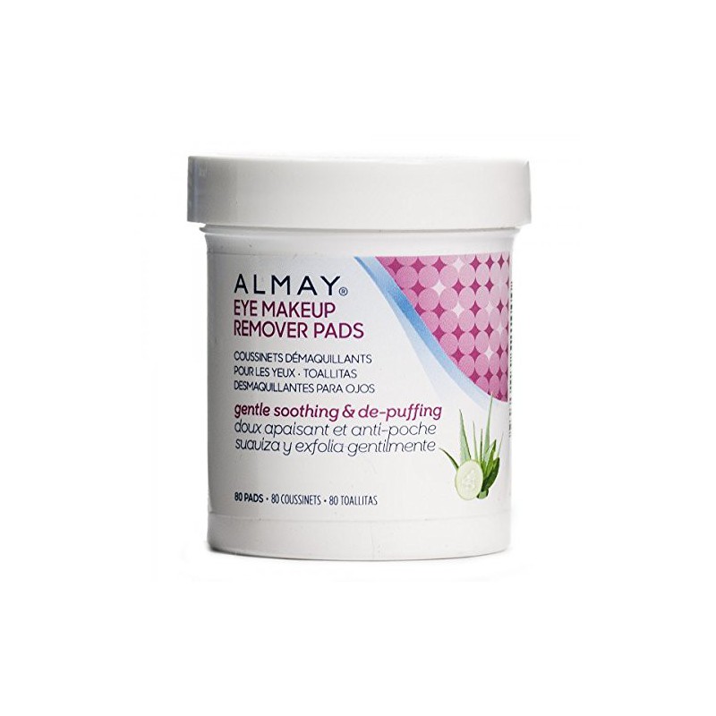 Almay los ojos de ratón para quitar maquillaje, libre de aceite, pack de 2 (80 Almay los ojos de ratón para quitar maquillaje, libre de aceite, pack de 2 (80
