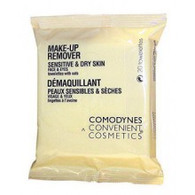 Maquillaje Removedores Comodynes Toweletts para la cara y los ojos con la avena para la piel seca. 3 -20 toallas de paquetes