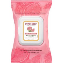 Burt's Bees Facial Cleansing Towelettes, Pink Grapefruit 30 ea (Pack of 2)