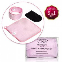 MEILLEUR DÉMAQUILLANT 3-in-1 Kit pour Clean &amp; Healthy peau, Comprend Spa Bandeau, visage et yeux Cleansing tissu Serviettes,